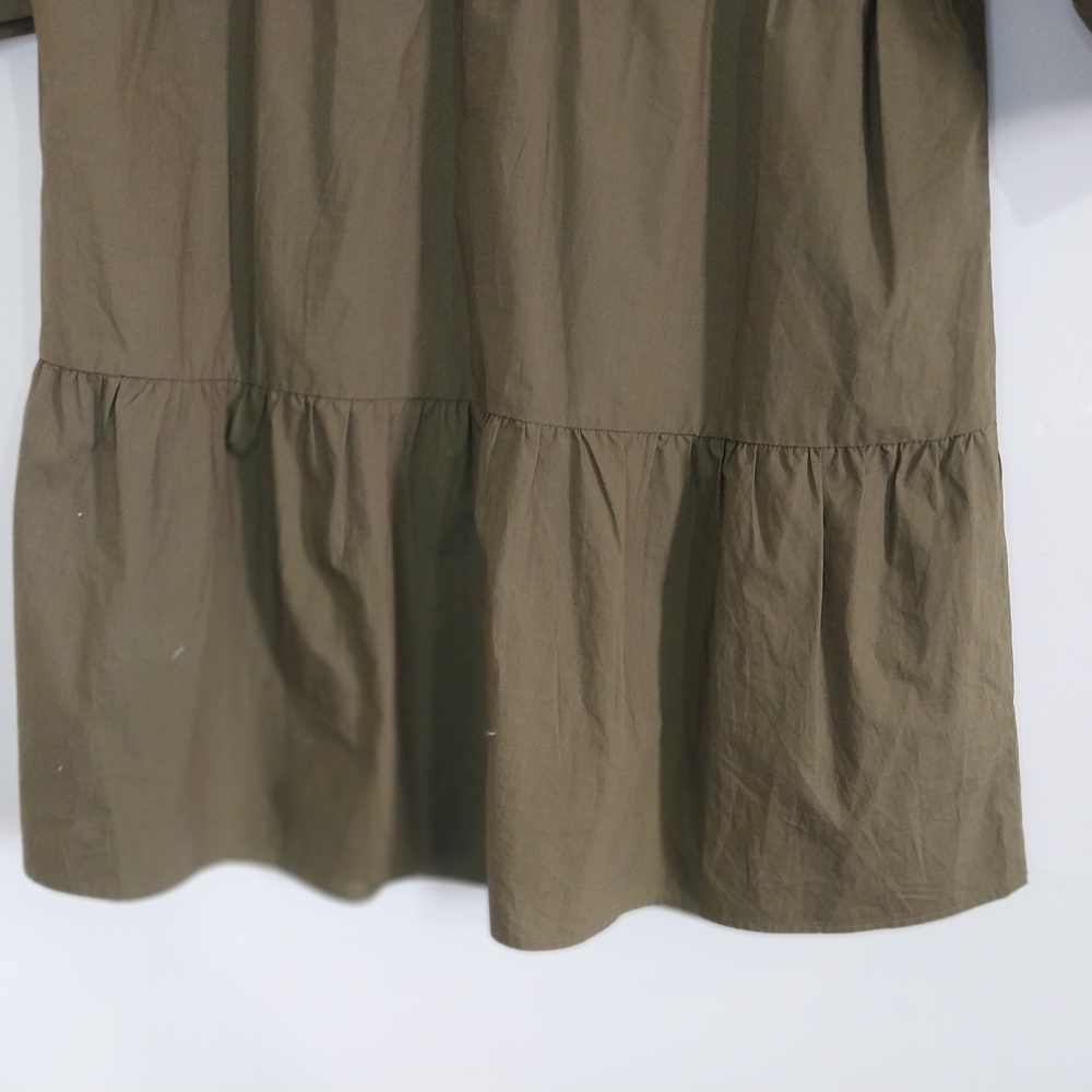 Sanctuary Size M Olive Green Mini Dress Cotton Made In China - Picture 9 of 13